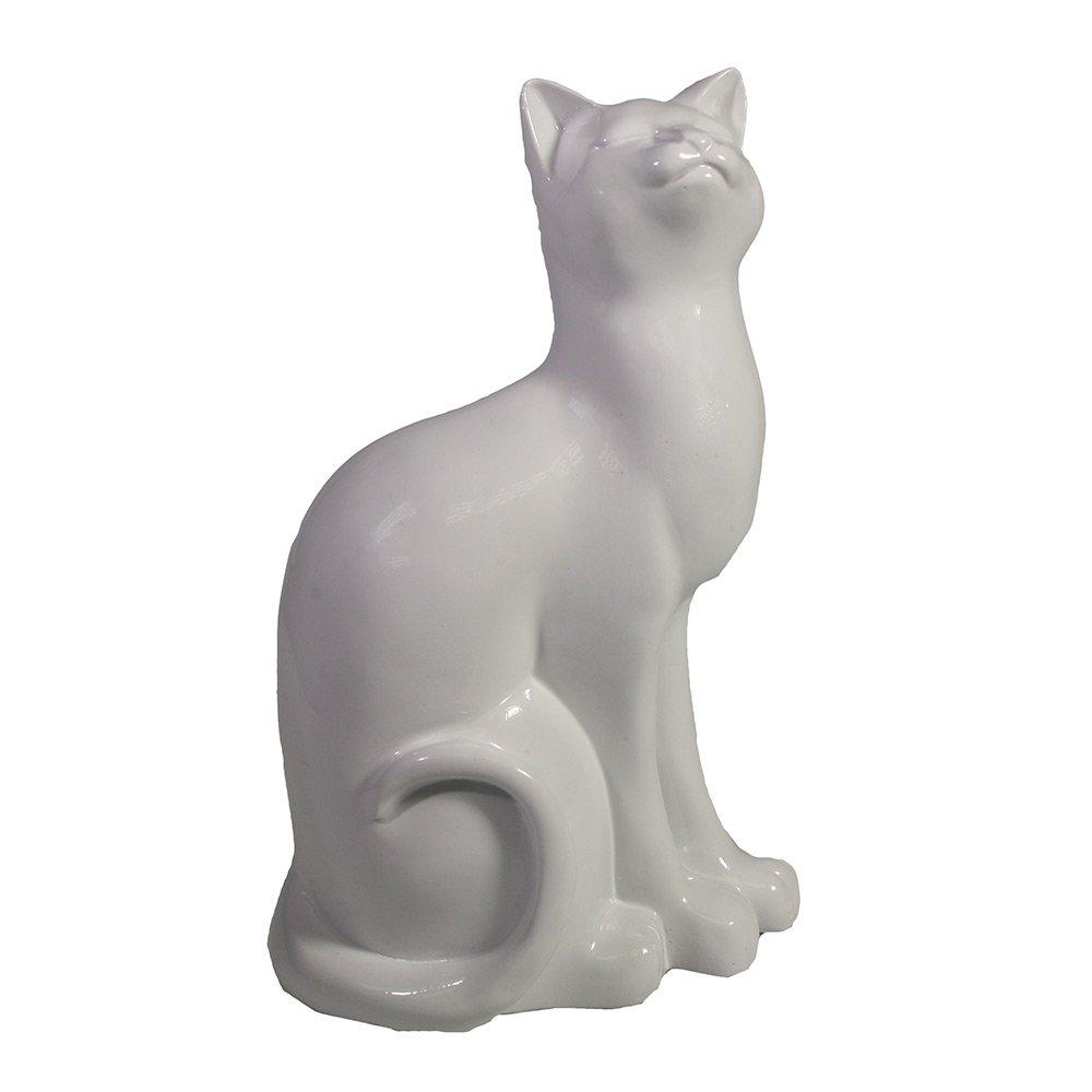 Фигура декоративная Кошка (белый), 12*9*20см