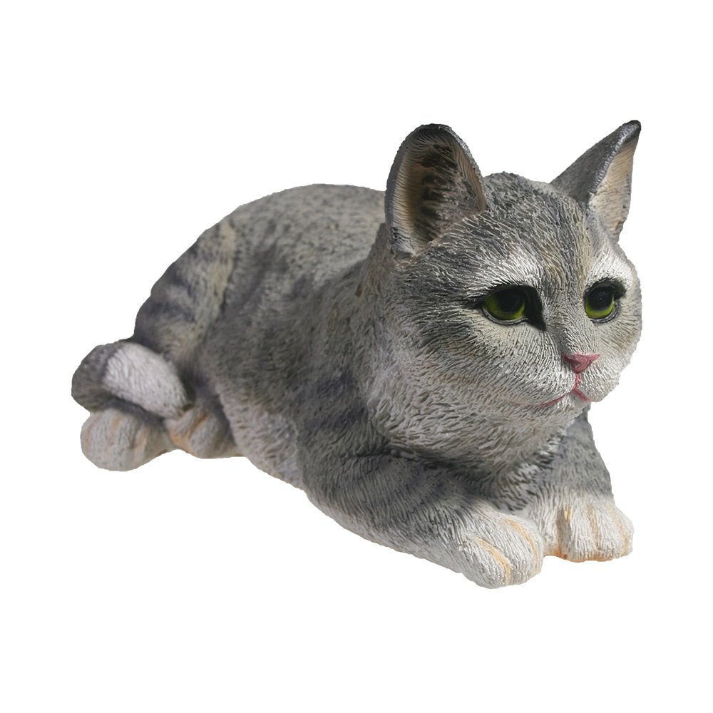 Фигура декоративная Кот (серый), 25 *12*9 см
