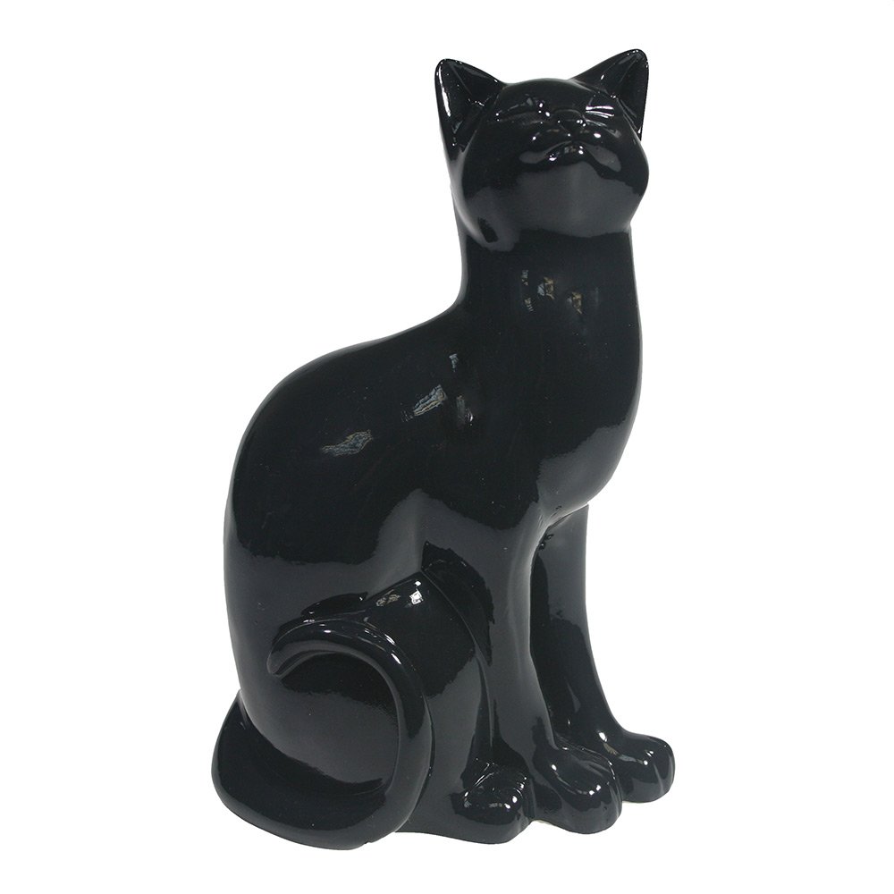 Фигура декоративная Кошка (черный), 12*9*20см