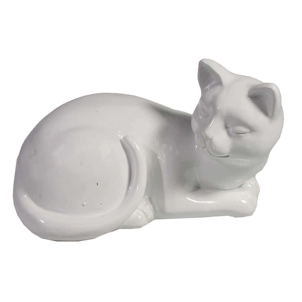 Фигура декоративная Кошка (белый), 17*11*10.5см
