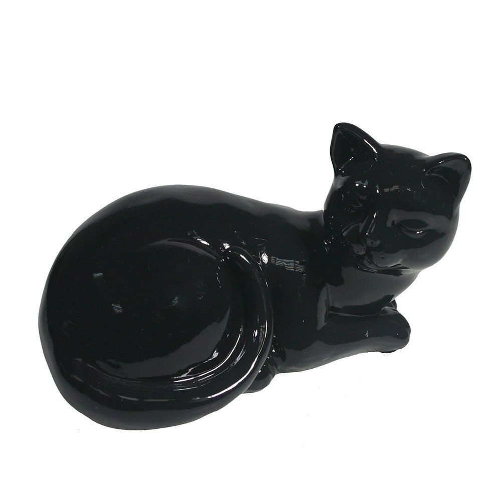 Фигура декоративная Кошка (черный), 17*11*10.5см