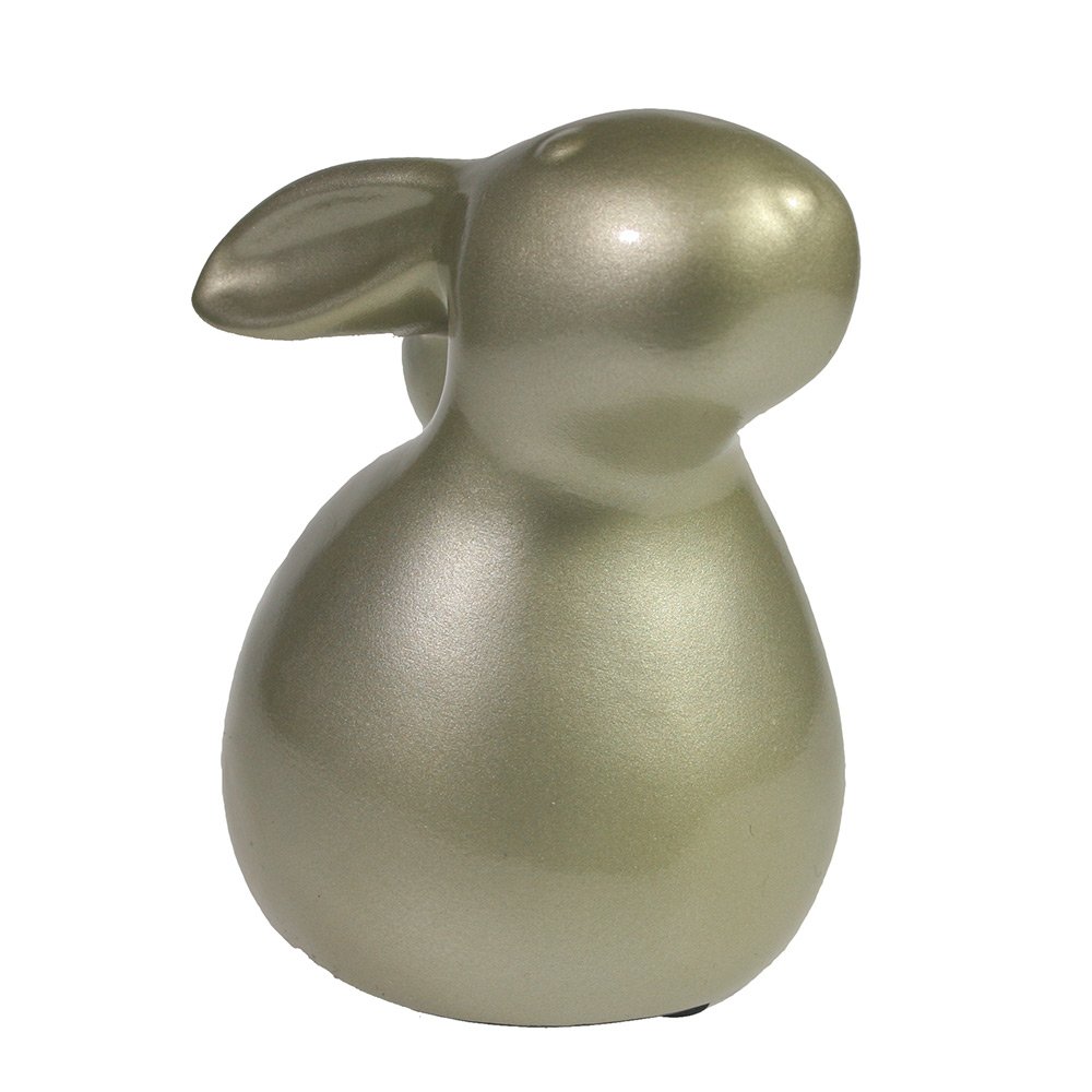 Фигура декоративная Кролик (серебристо бежевый), 8,5*13*12,5см