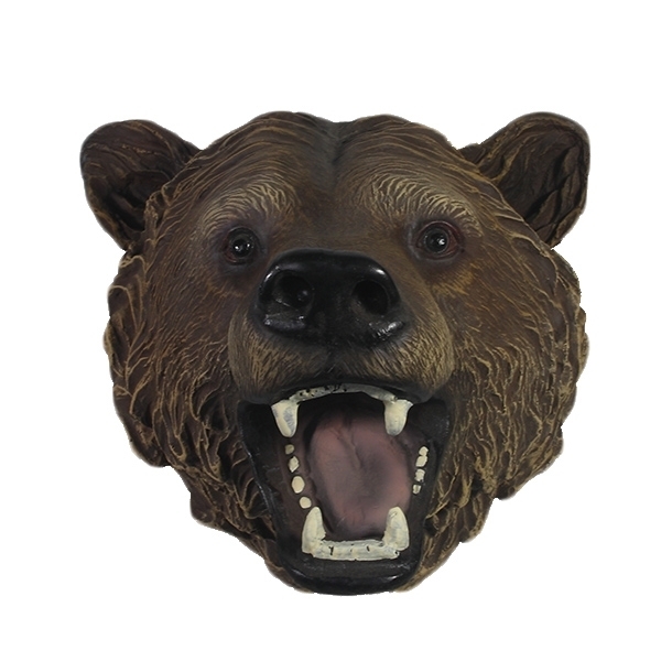 Фигура декоративная Голова медведя, 23*24*23см