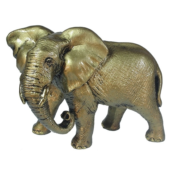 Фигура декоративная Слон (цвет золото), 17,5*9*13см