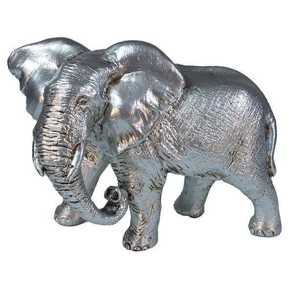 Фигура декоративная Слон (цвет серебро), размер 17,5*9*13см