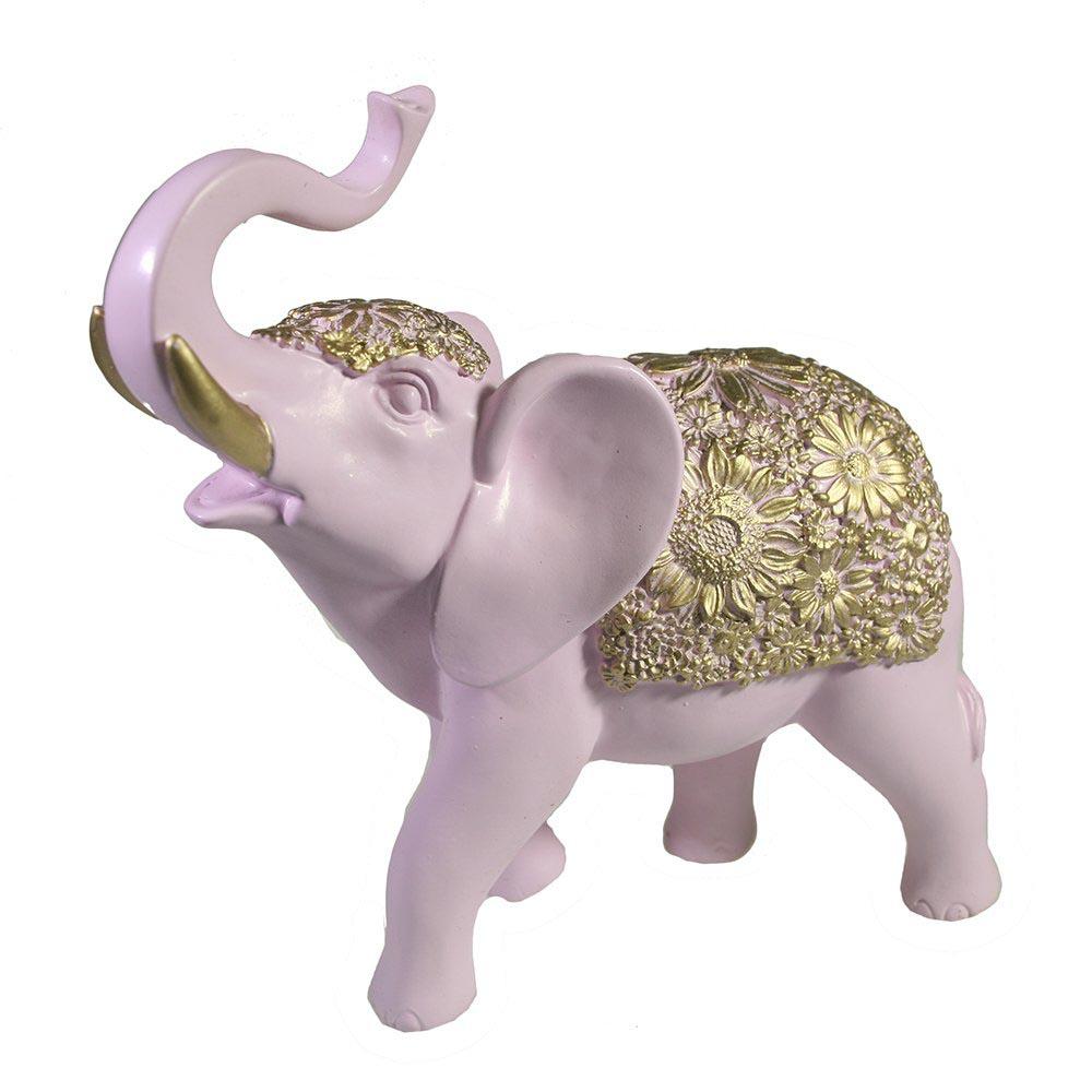 Фигура декоративная Слон (розовый) 19*7 *20см