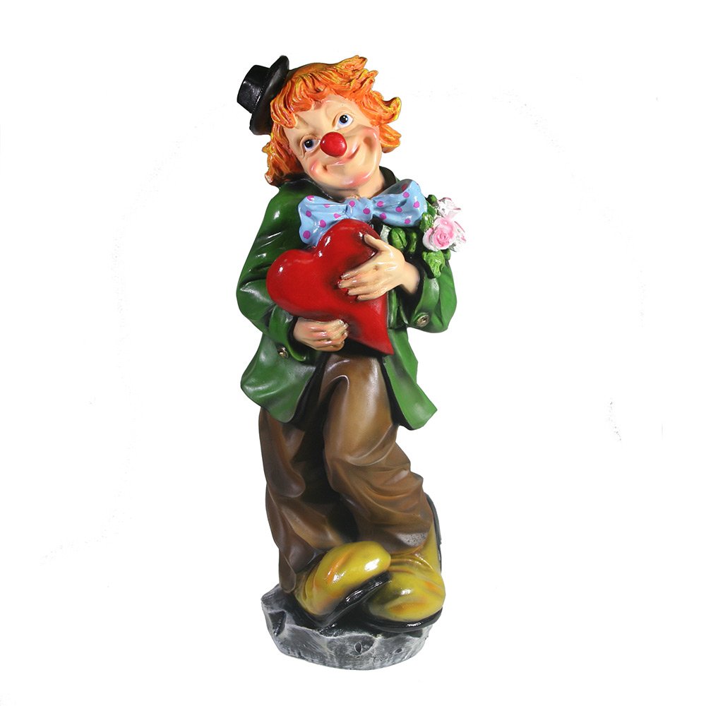Фигура декоративная Клоун с сердцем, 12 *12*35 см