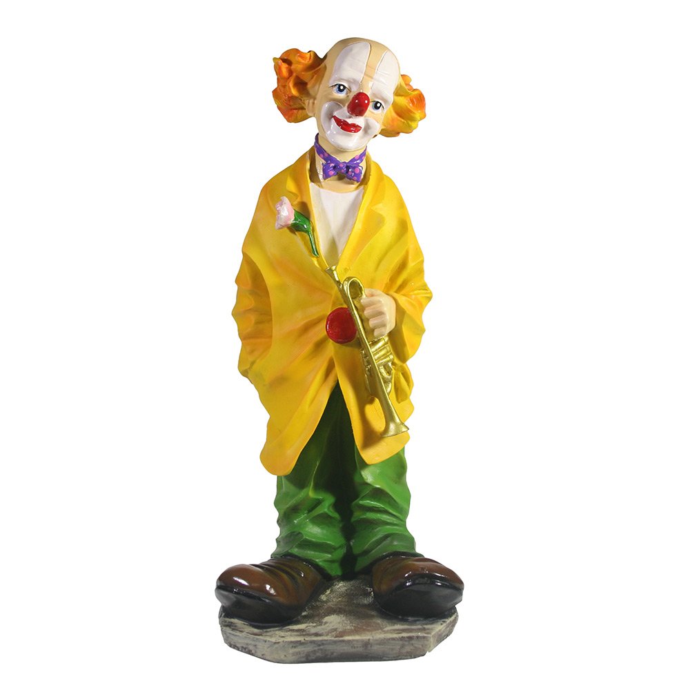 Фигура декоративная Клоун с трубой, 15*15*37 см