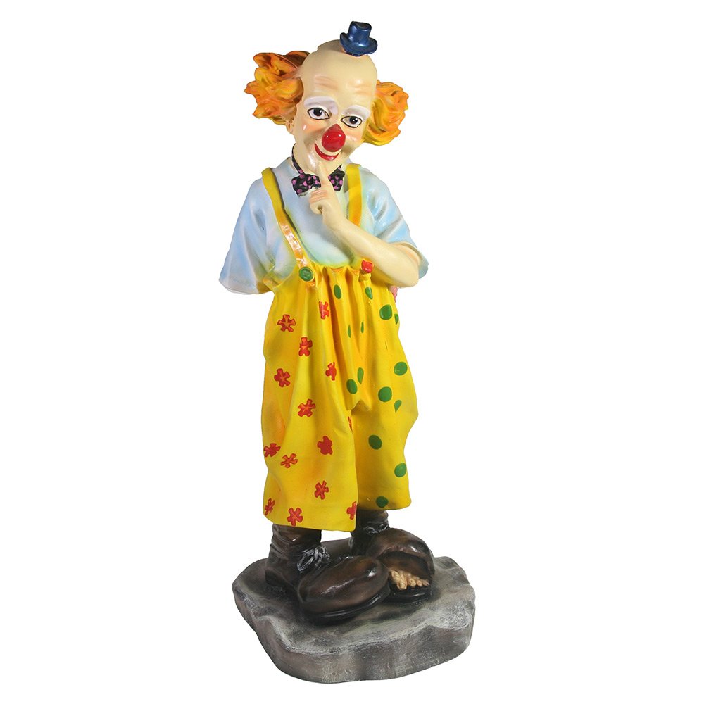 Фигура декоративная Клоун с букетом, 16*14*36 см