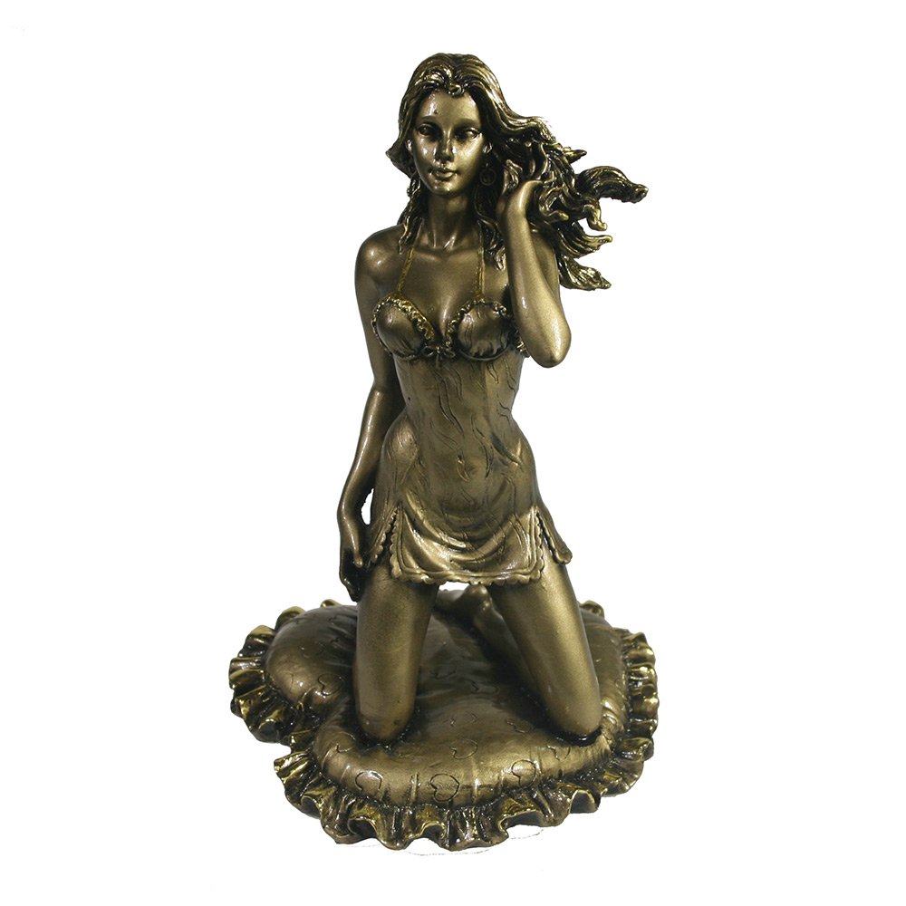 Фигура декоративная Девушка (золото), 13*13*20 см