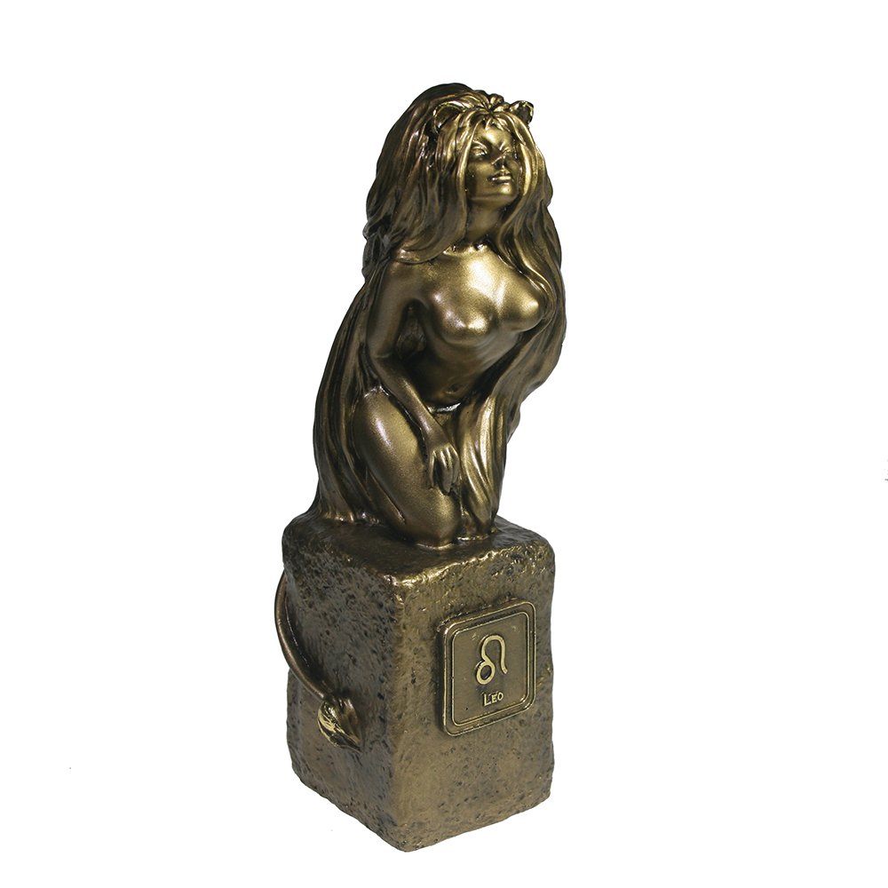 Фигура декоративная Знак зодиака Лев (золото), 10.5*8.5Н25 см