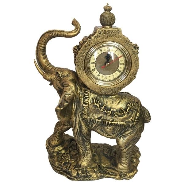 Часы-композиция время Слон (цвет бронза), 22*10*35см.