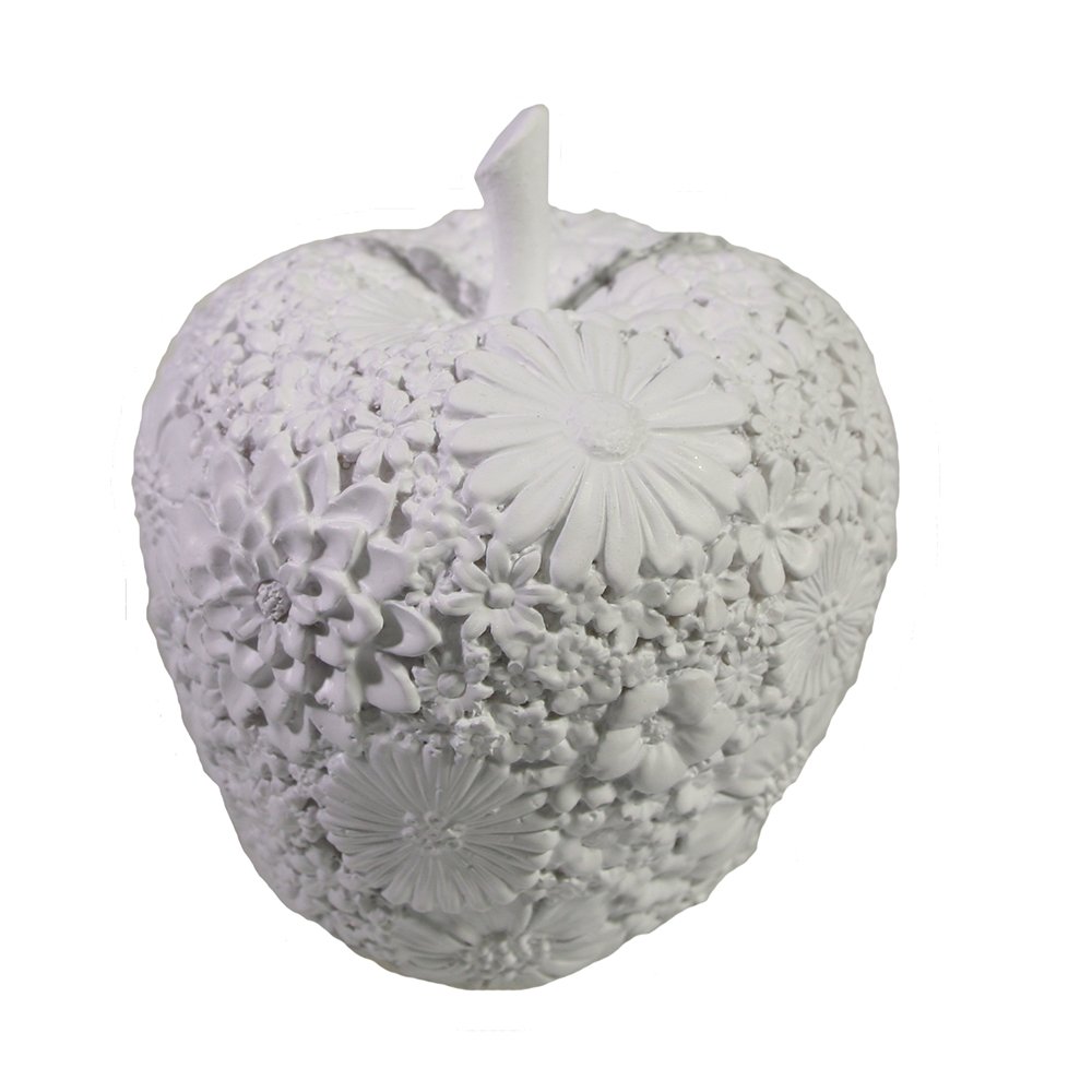 Фигура декоративная Яблоко (белый) 8*8*9см